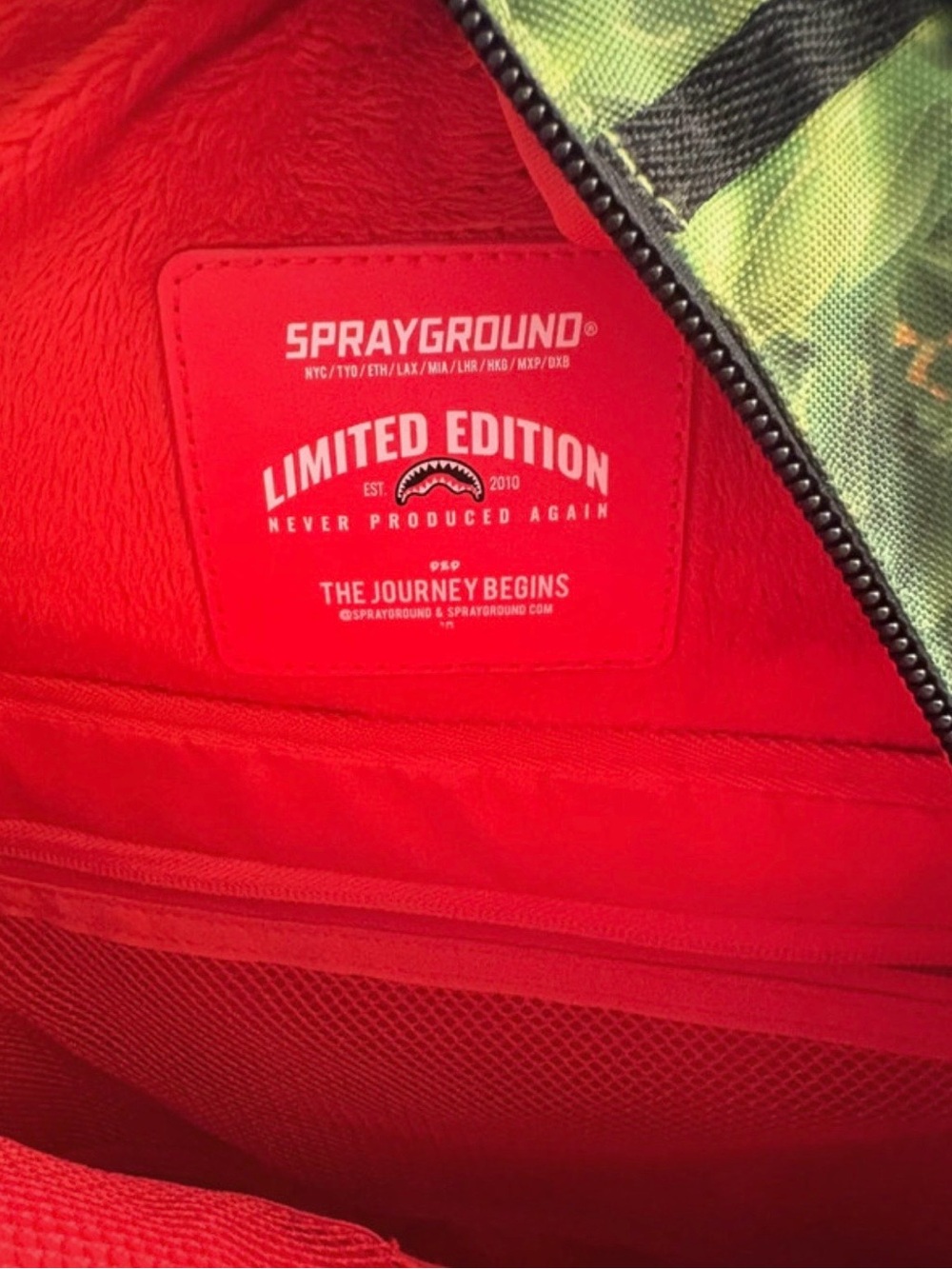 Sprayground Limited Edition Shrek Backpack Bookbag - Picture 3 of 3